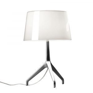 Foscarini Lumiere Pöytävalaisin Xxs Alumiini / Valkoinen