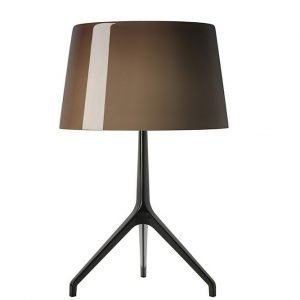 Foscarini Lumiere Xxl Pöytävalaisin Musta Kromi / Ruskea
