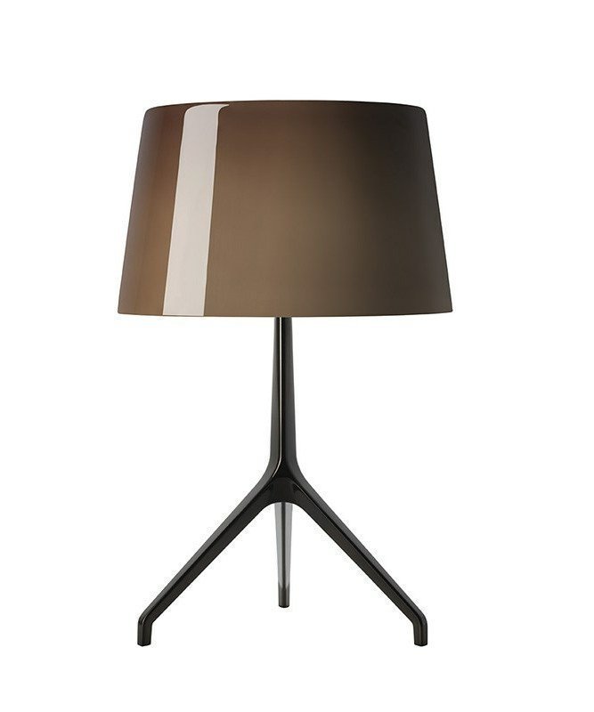 Foscarini Lumiere Xxl Pöytävalaisin Musta Kromi / Ruskea