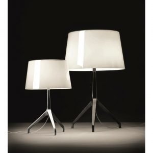 Foscarini Lumiere Xxs Pöytävalaisin Alu / Valkoinen