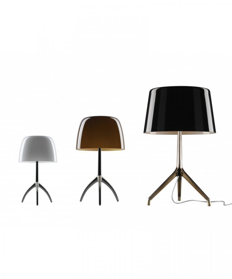 Foscarini Lumiere Xxs Pöytävalaisin Musta Kromi / Valkoinen