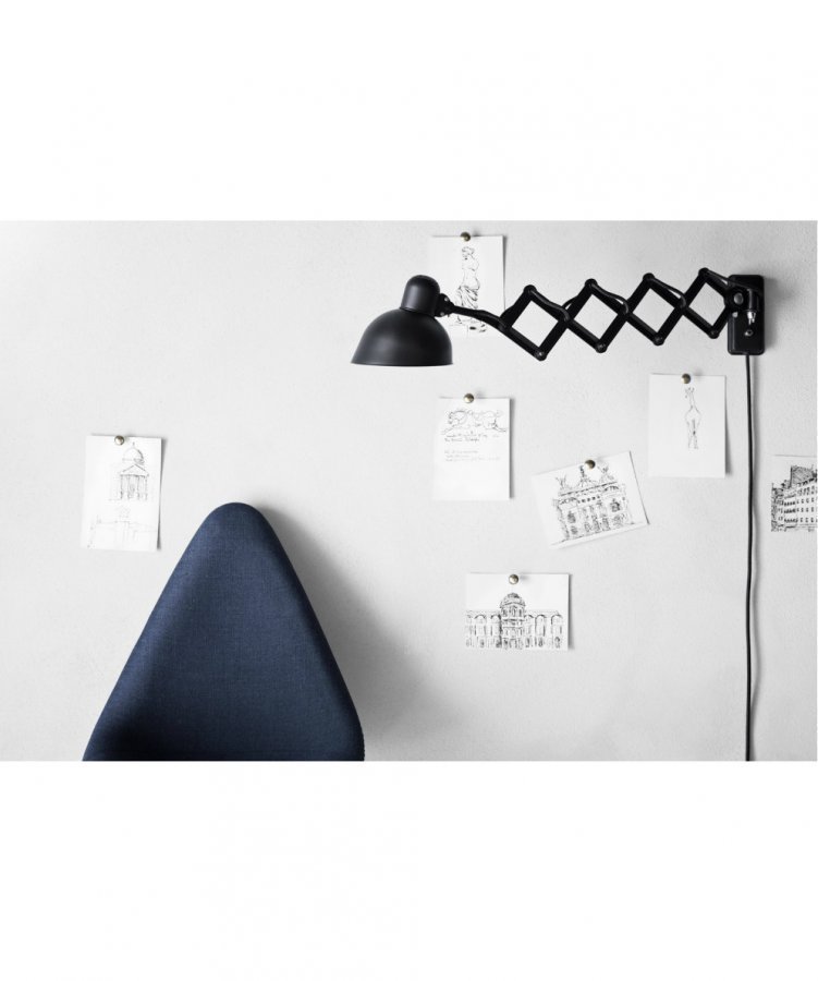 Fritz Hansen Kaiser Idell Seinävalaisin Mattamusta 6718-W