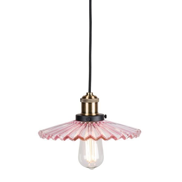 Globen Lighting Cobbler Riippuvalaisin Mini Vaaleanpunainen