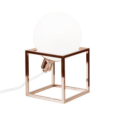 Globen Lighting Cube Pöytävalaisin Kupari