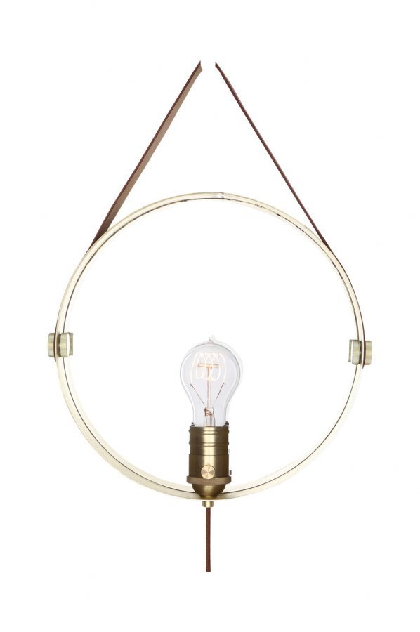 Globen Lighting Hangover Seinävalaisin Messinkiä