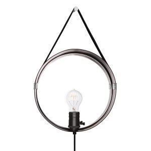 Globen Lighting Hangover Seinävalaisin Musta / Kromi