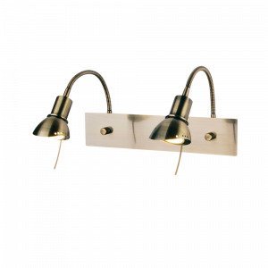 Globen Lighting Ingo 2 Seinävalaisin Antiikkimessinginvärinen Messinkiä