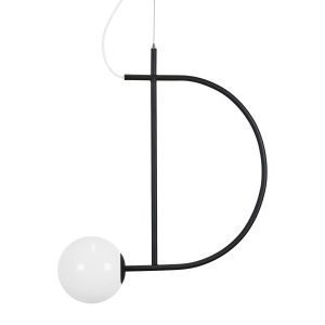 Globen Lighting Luna D Riippuvalaisin Musta