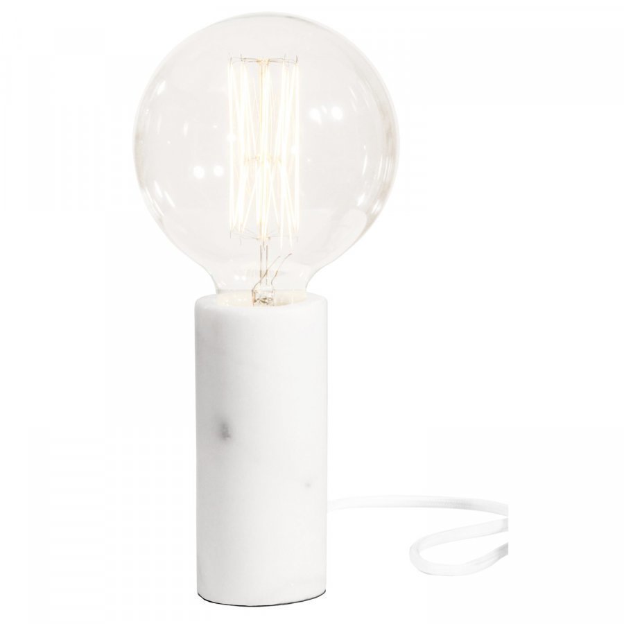 Globen Lighting Marble Pöytävalaisin Valkoinen Marmori