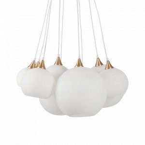 Globen Lighting Pallas Kattovalaisin Harjattu Messinki