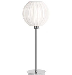 Globen Lighting Pöytävalaisin Muovinarulla Valkoinen / Kromi