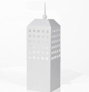 Globen Lighting Pöytävalaisin Skyscraper Valkoinen