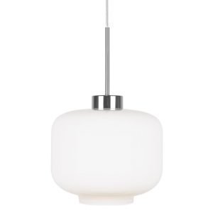 Globen Lighting Ritz Riippuvalaisin Valkoinen / Kromi Ø25 Cm