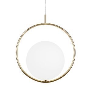 Globen Lighting Saint Riippuvalaisin Messinki