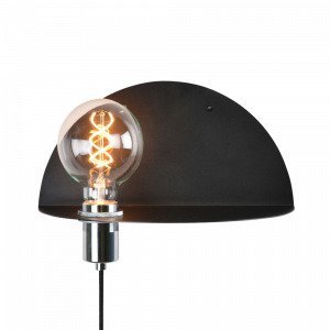 Globen Lighting Walldorf Seinävalaisin Musta