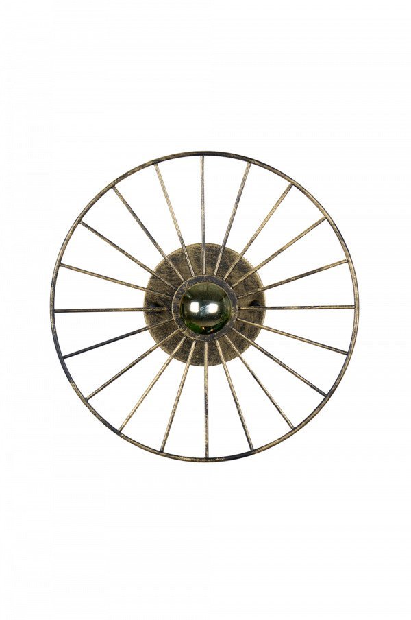 Globen Lighting Wheel Mini Plafondi / Seinävalaisin Messinkiä