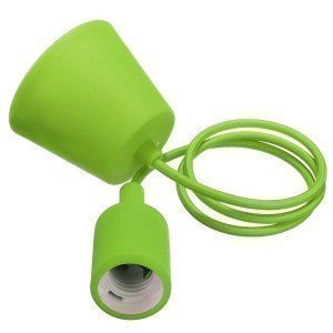 Green Simple LED Bulb Pendant