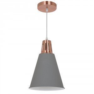 Grey Sand Cone LED Pendant