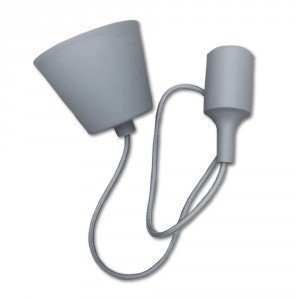 Grey Simple LED Bulb Pendant