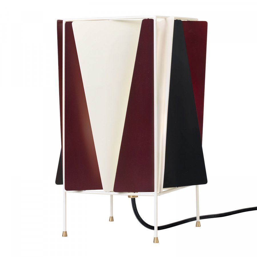 Gubi B 4 Pöytävalaisin Wine Red Semi Mat