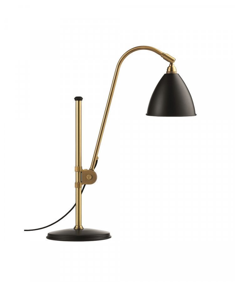 Gubi Bestlite Bl1 Pöytävalaisin Ø16 Messinki / Musta