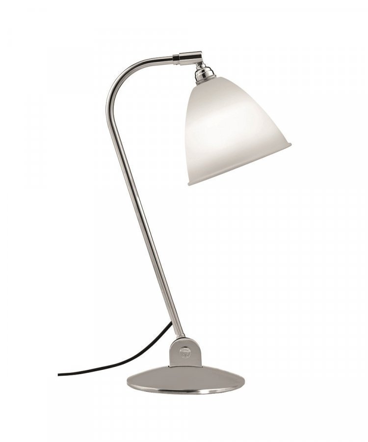 Gubi Bestlite Bl2 Pöytävalaisin Ø16 Kromi / Posliini