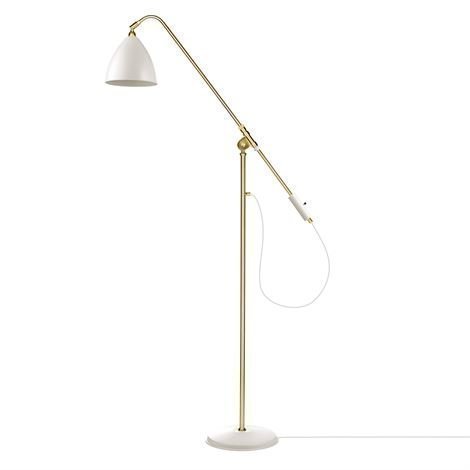 Gubi Bestlite Bl4 Lattiavalaisin Mattavalkoinen-Messinki