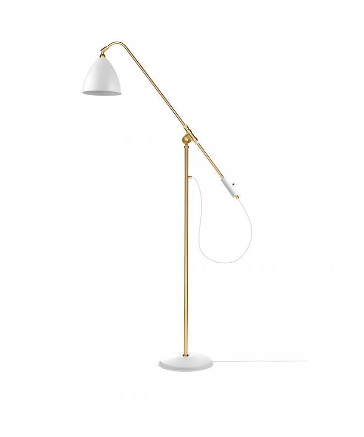 Gubi Bestlite Bl4 Lattiavalaisin Ø21 Messinki / Matta Valkoinen