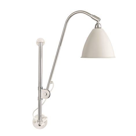 Gubi Bestlite Bl5 Seinävalaisin Kiinteään Asennukseen Mattavalkoinen-Kromi