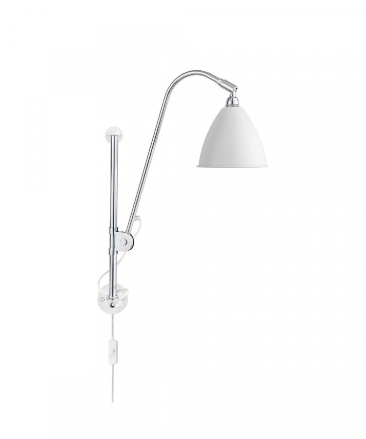 Gubi Bestlite Bl5 Seinävalaisin Ø16 Kromi / Matta Valkoinen