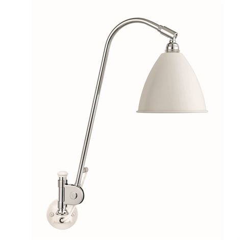 Gubi Bestlite Bl6 Seinävalaisin Kiinteään Asennukseen Mattavalkoinen-Kromi