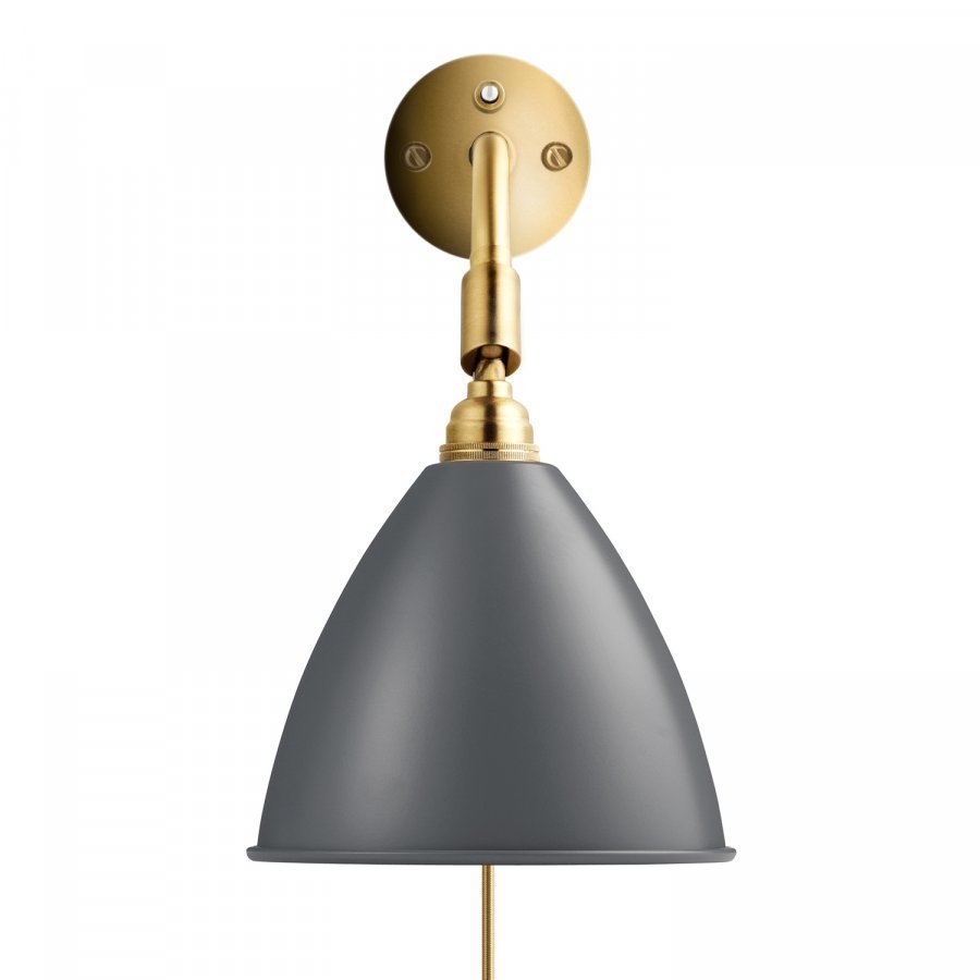 Gubi Bestlite Bl7 Seinävalaisin Messinki / Harmaa