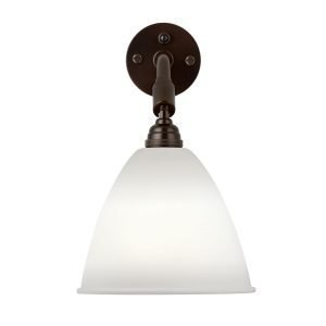 Gubi Bl7 Seinävalaisin Black Brass / Bone China