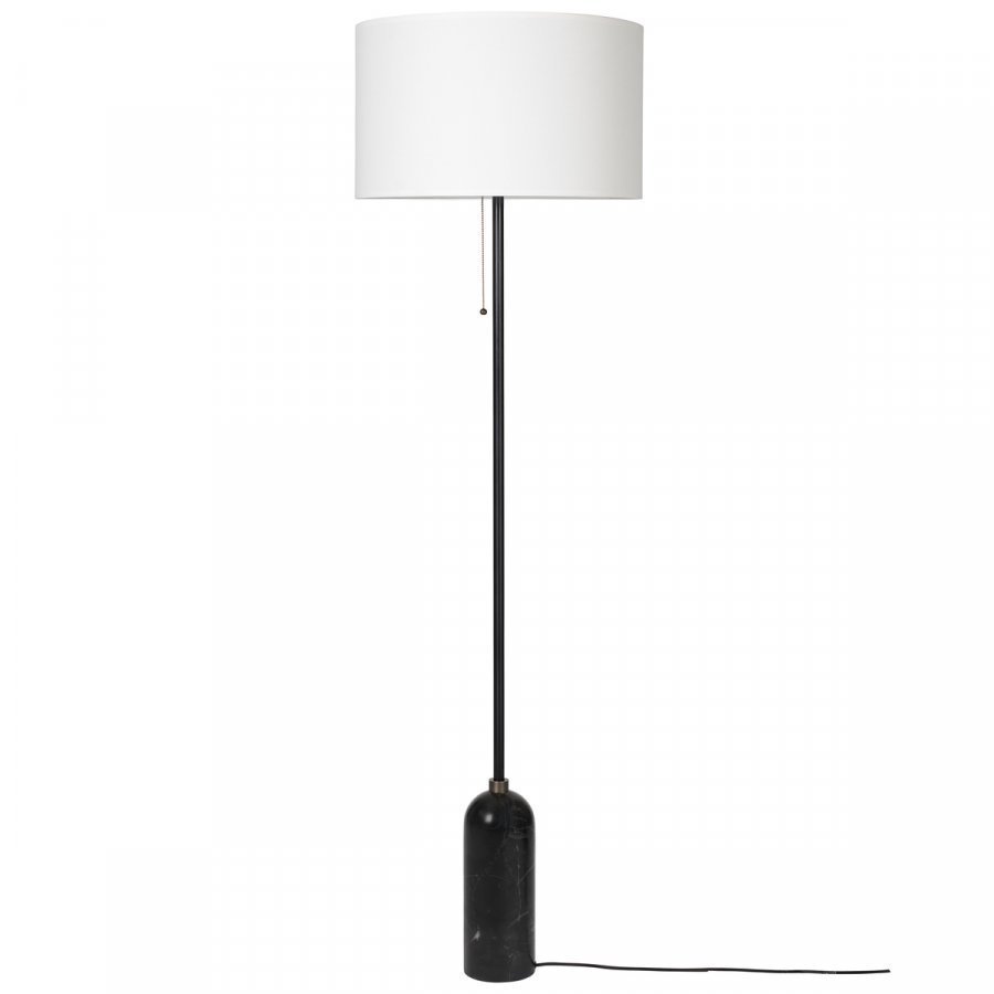 Gubi Gravity Lattiavalaisin Musta Marmori