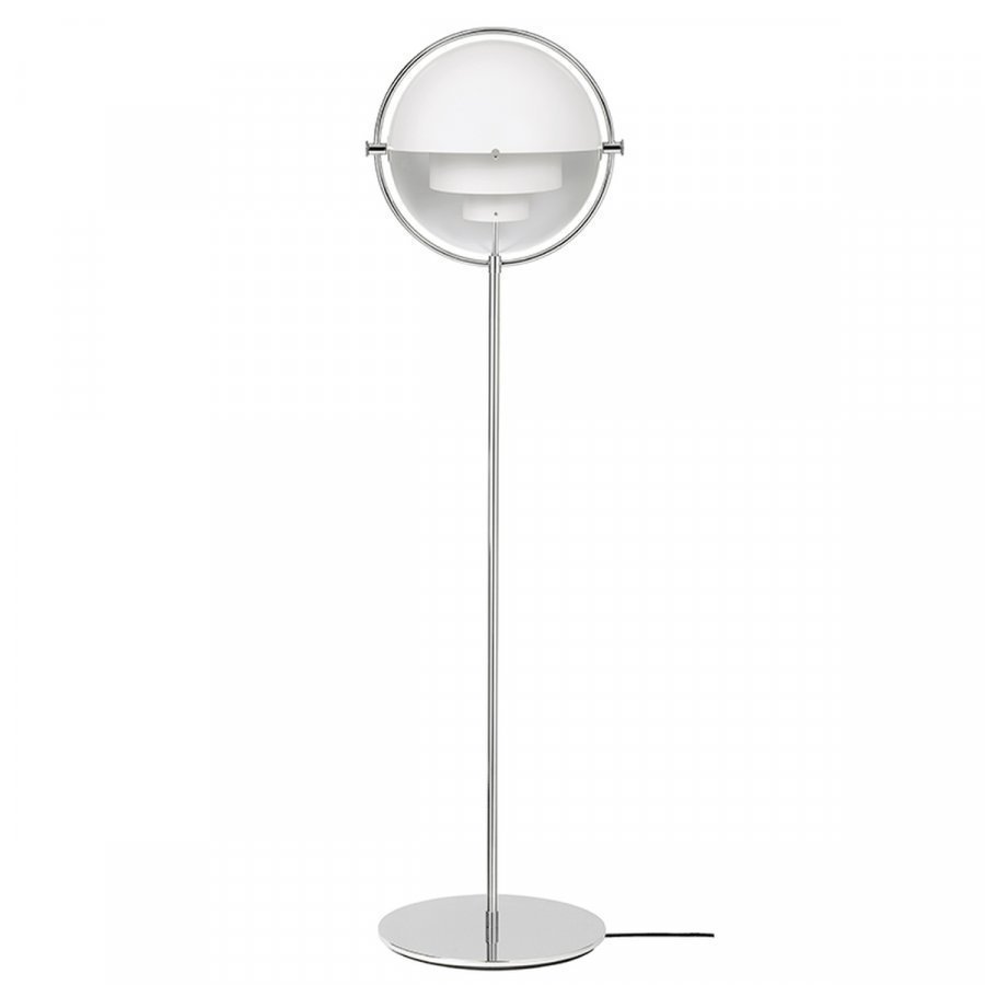 Gubi Multi-Lite Lattiavalaisin Kromi Valkoinen