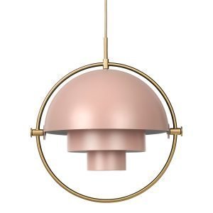 Gubi Multi Lite Riippuvalaisin Messinki / Rose Dust Ø36 Cm