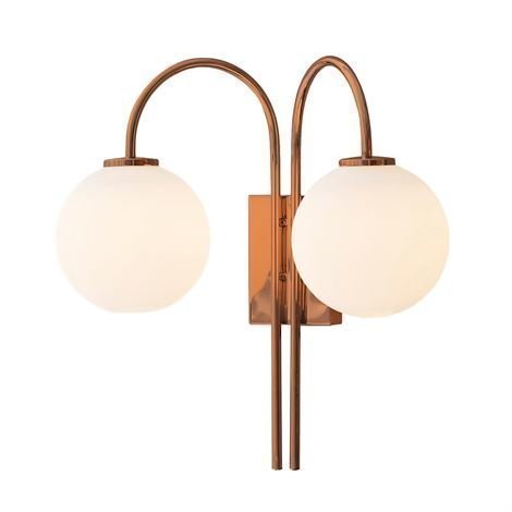 Herstal Ballon Seinävalaisin Duo Valkoinen-Kupari