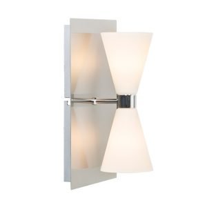 Herstal Razz Harlekin Duo Seinävalaisin G9 Kromi / Valkoinen