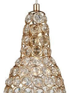 Ikkunavalaisin Fia Ø 120x190 mm kulta/Brilliant-kristalli
