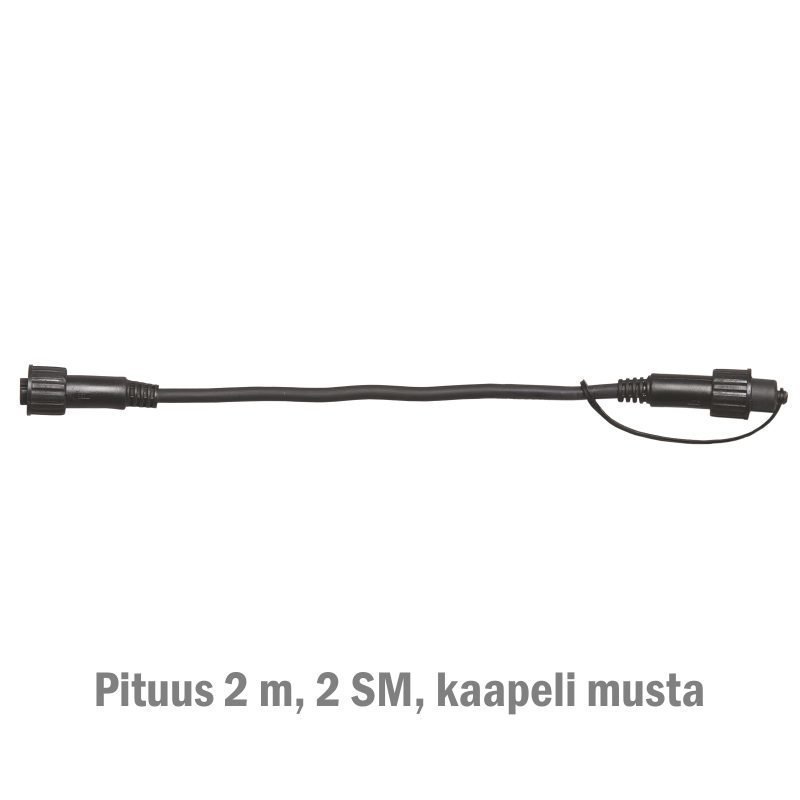 Jatkokaapeli System LED Extra musta 2 m
