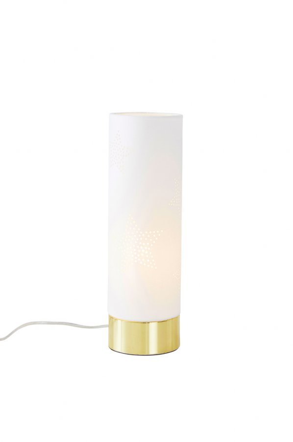 Jotex Glimmared Pöytävalaisin Matala Valkoinen