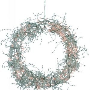 Joulukranssi Bore LED Ø 40 cm hopea