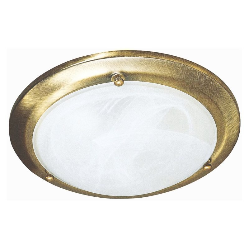 Katto-/seinäplafondi Mona Ø 310x94 mm antiikkimessinki