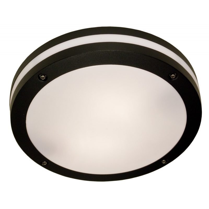 Katto-/seinävalaisin Resmo Ø 320x80 mm musta