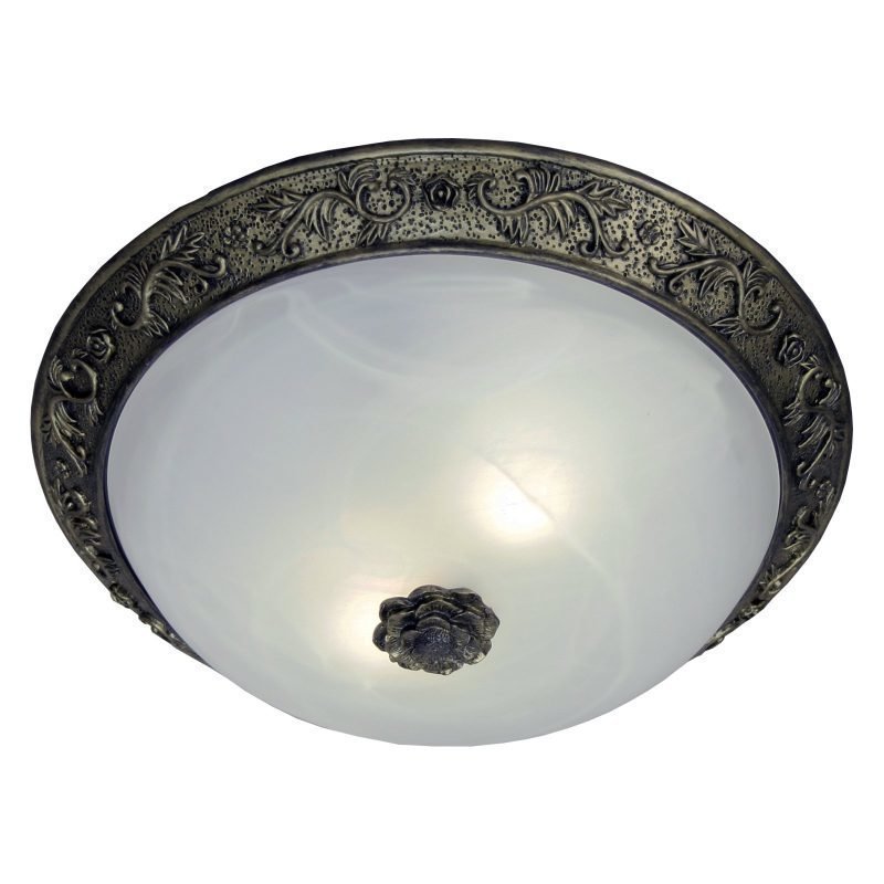 Kattoplafondi Ornament Ø 370x150 mm antiikkipronssi/valkoinen