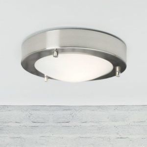 Katto/seinävalaisin Ancona LED IP43/44 Ø 180x50 mm harjattu teräs