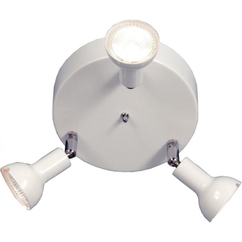 Kattospotti Scan Lamps Toby 160x160x130 mm 3-osainen pyöreä valkoinen
