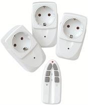 Kauko-ohjattava pistorasiosetti 3kpl