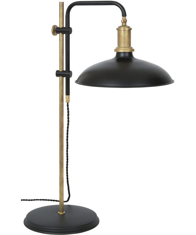 Konsthantverk Kavaljer Pöytävalaisin Matta Musta / Raakamessinki