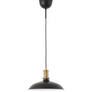 Konsthantverk Kavaljer Riippuvalaisin Matta Musta / Raakamessinki Ø260